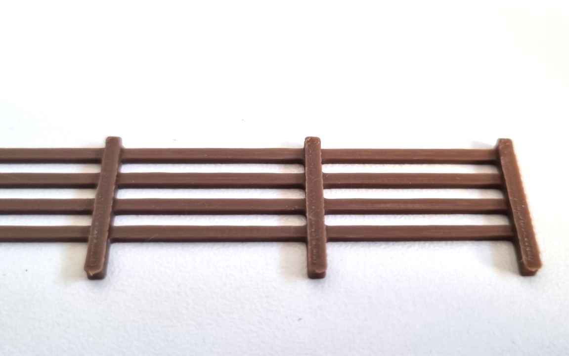 TT:120 Fencing, Railings, 13 pack model railway wood fences MULTI colours 1/120