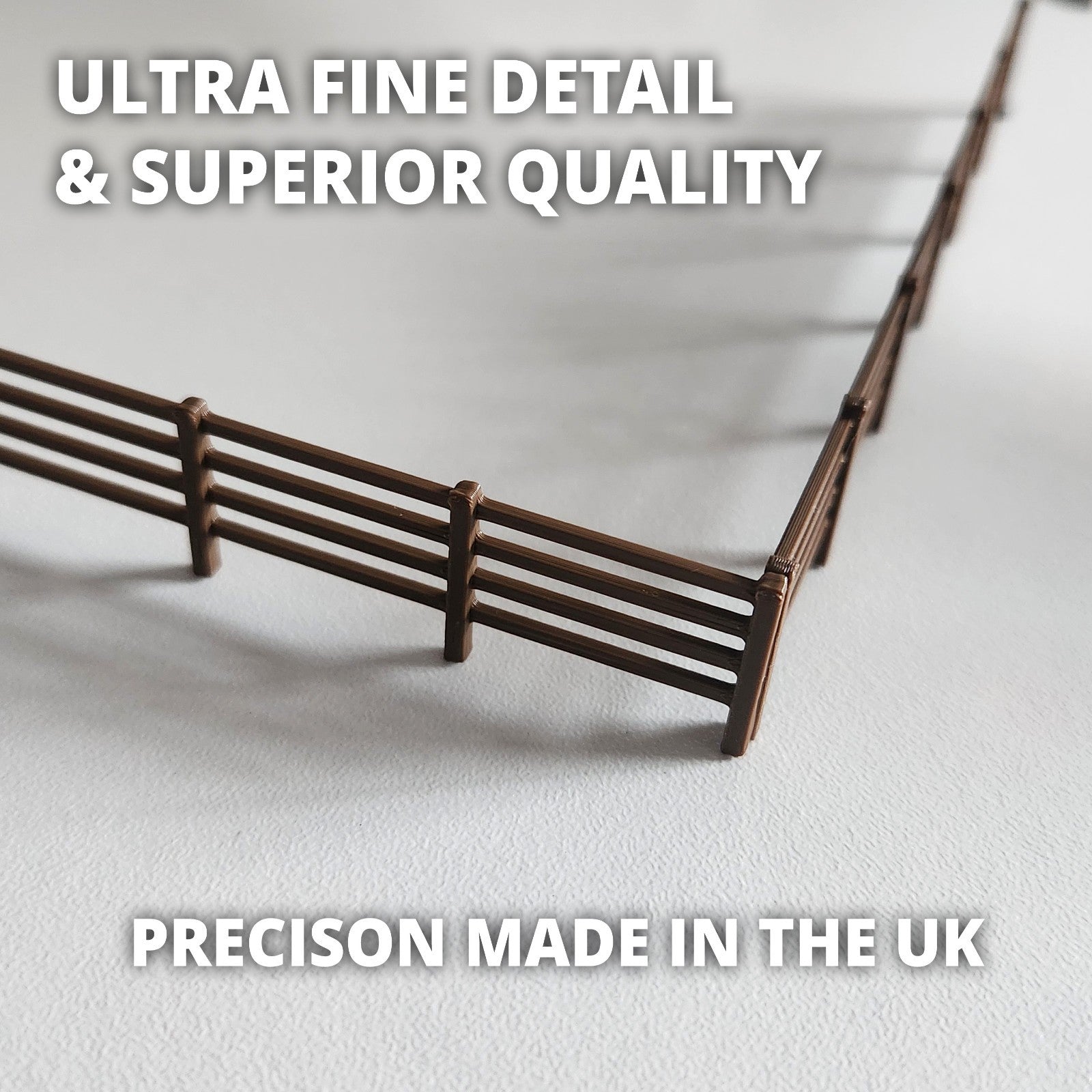 Railkit Wood Fencing 13 pack, Fences for OO Gauge 1/76 Model Railways