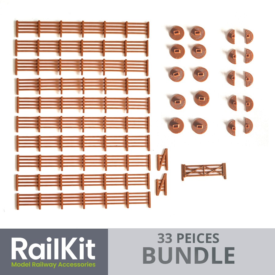 Freestanding Fencing Kit and Bundles 1/76 OO Gauge