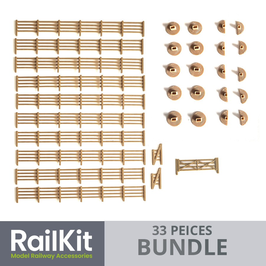 Freestanding Fencing Kit and Bundles 1/76 OO Gauge