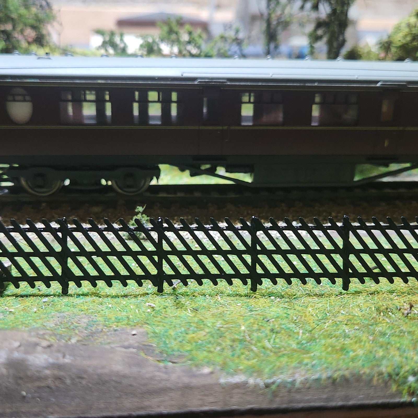 Fencing Station Style model Fence Midland Diagonal Style, 3 colours 1/120