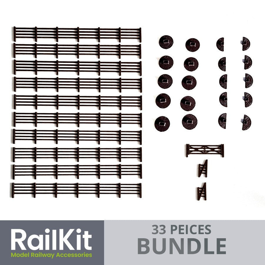 Freestanding Fencing Kit and Bundles 1/76 OO Gauge