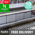 N Gauge Railkit Wrought Iron Fencing x10 Model Railway Railings Fences 1/148