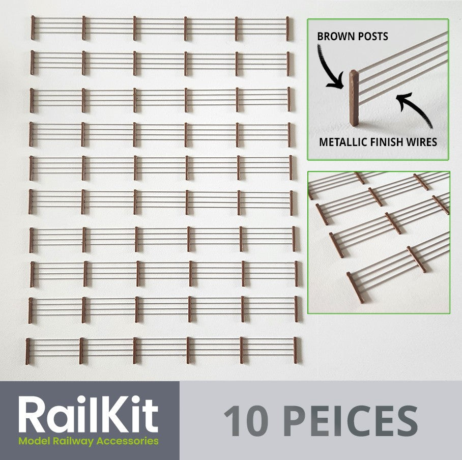 Wire and post stlye Railings OO Gauge 1/76