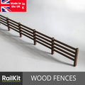Railkit Wood Fencing 13 pack, Fences for OO Gauge 1/76 Model Railways