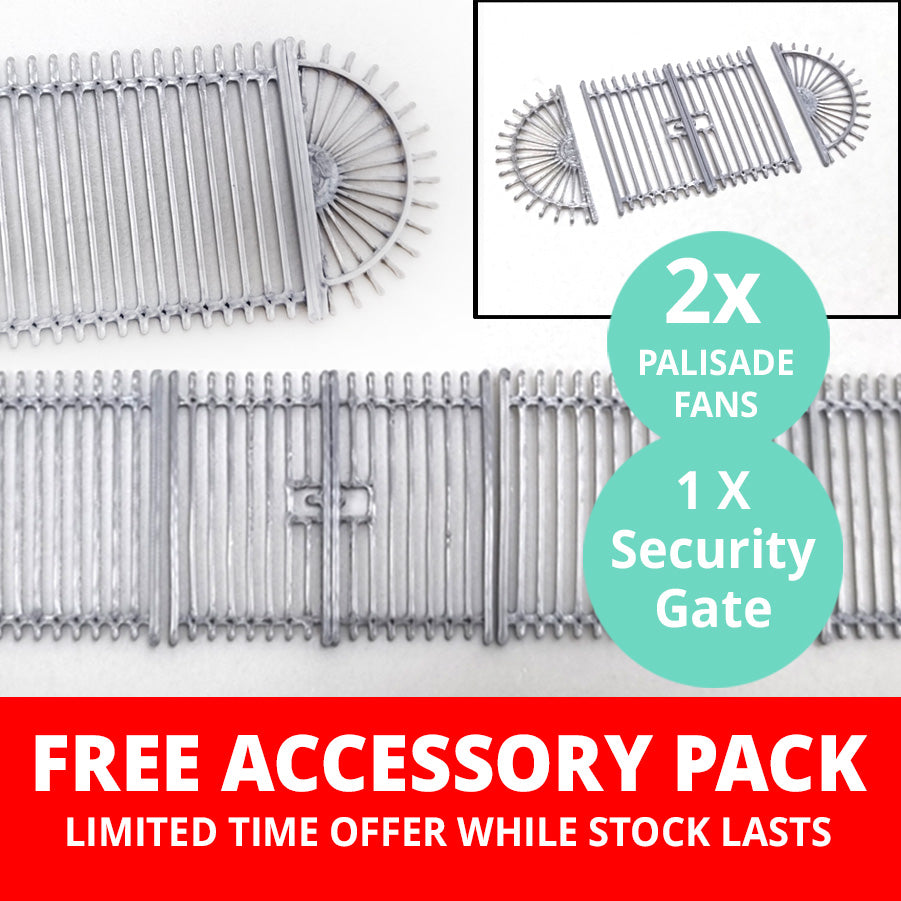 OO Gauge Security Railings Steel Silver
