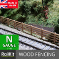 N gauge Fencing, Railings, 15 pack model railway wood fences MULTI colours 1/148