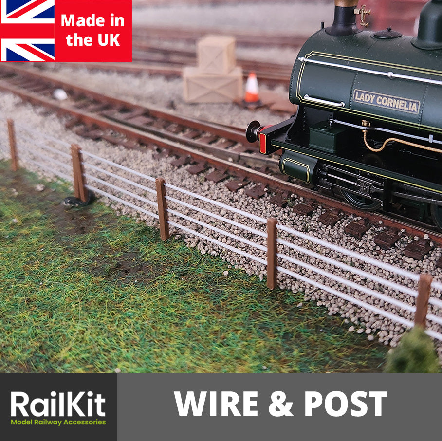 Wire and post stlye Railings OO Gauge 1/76