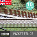 Picket Fences x10 Various colours OO Gauge 1:76
