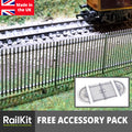 OO Gauge Security Railings Steel Silver