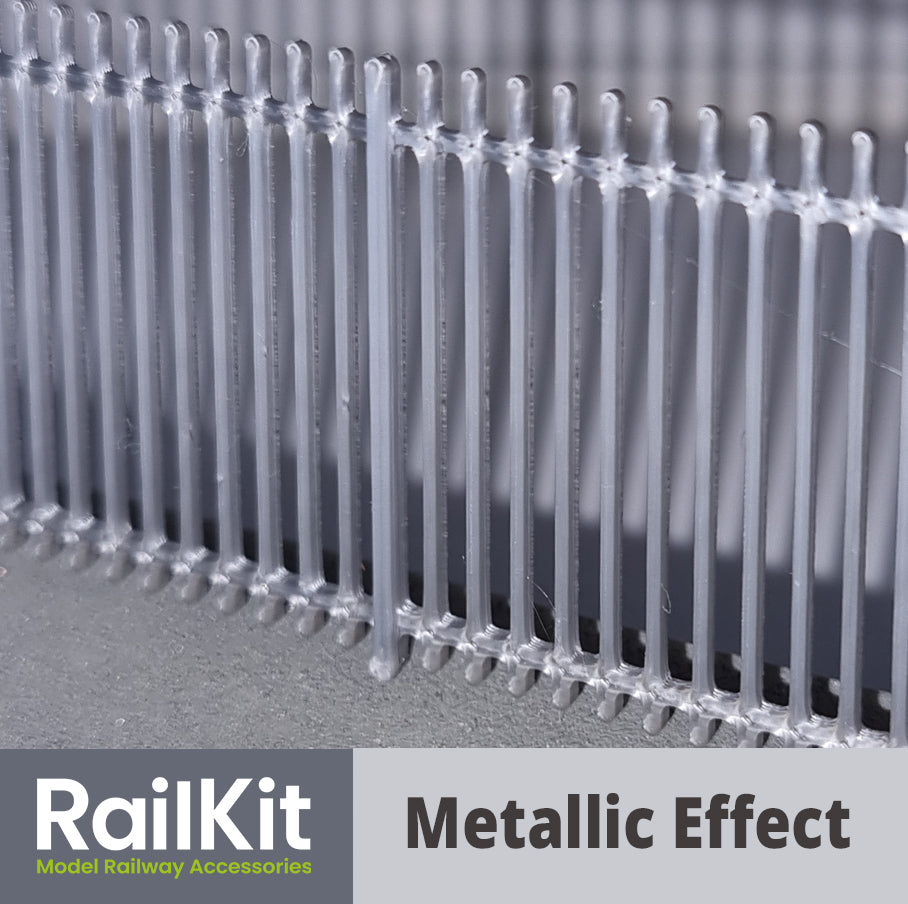 OO Gauge Security Railings Steel Silver