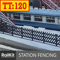Fencing Station Style model Fence Midland Diagonal Style, 3 colours 1/120