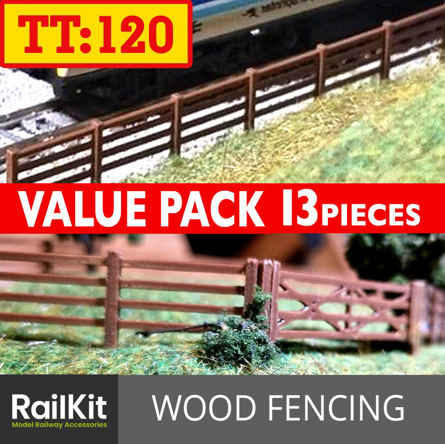 Fencing & Gates Model Railway Fences TT gauge 1/120 train fences 13 pack