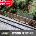Wood Fencing and gates, 13 pack OO Gauge 1/76 Scale